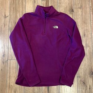 THE NORTH FACE Purple 1/4 ZIP FLEECE WOMEN'S SMALL~Nice